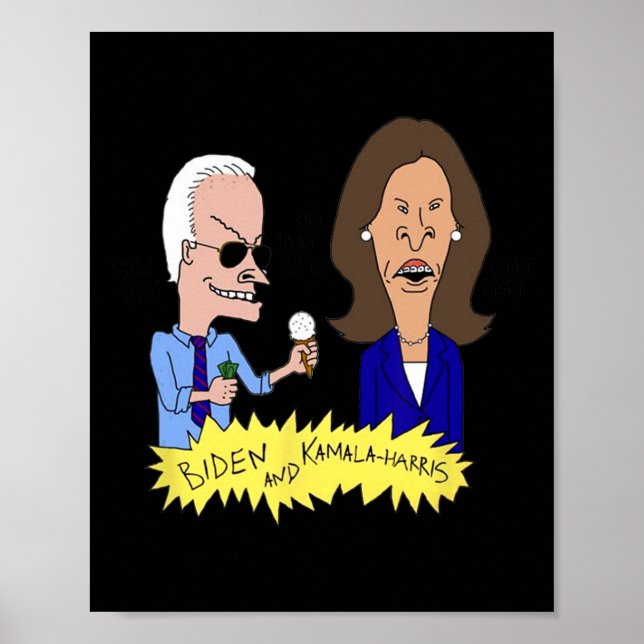 Affiche Biden Et Kamala-Harris Parodie (Devant)