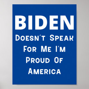 Affiche Biden - Fier De L'Amérique