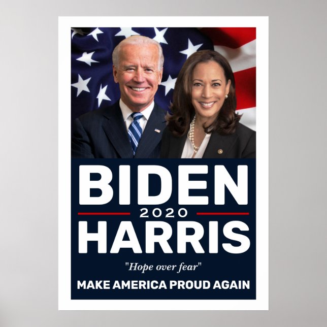Affiche Biden Harris 2020 Collection Keepsaké Photo (Devant)