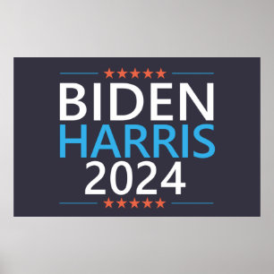 Affiche Biden Harris 2024 pour Président Élection US