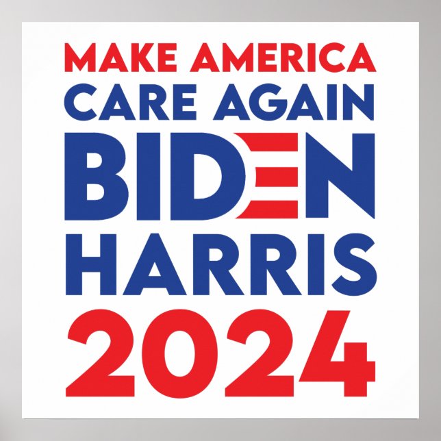 Affiche Biden / Harris - 2024 - Rendre l'Amérique à nouvea (Devant)