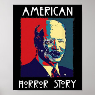 Affiche Biden Horreur American Zombie Histoire Halloween R