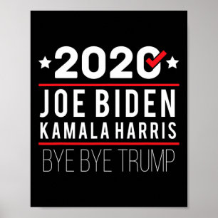 Affiche Biden Kamala Harris 2020 Libéral démocrate Electio