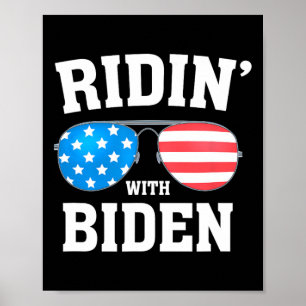 Affiche Biden Kamala Harris 2024 - Ridin' With - Libéral