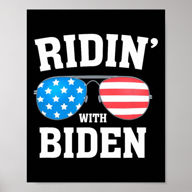Affiche Biden Kamala Harris 2024 - Ridin' With - Libéral (Devant)