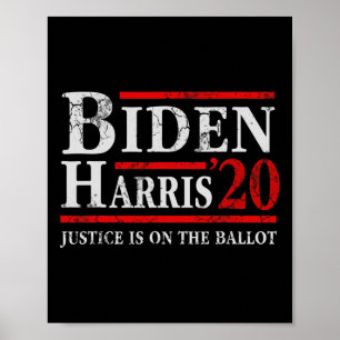 Affiche Biden Kamala Harris Justice Est Au Vote 2020
