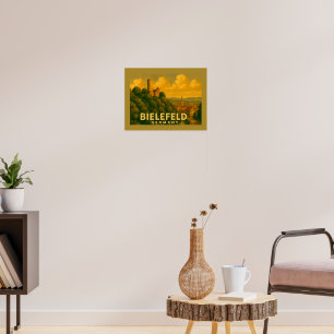 Affiche Bielefeld Allemagne Art de Ville