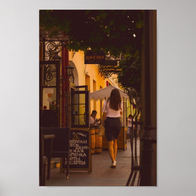 Affiche Biélorussie Grodno Cityscape (Devant)