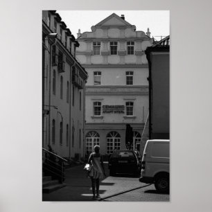 Affiche Biélorussie Grodno Cityscape