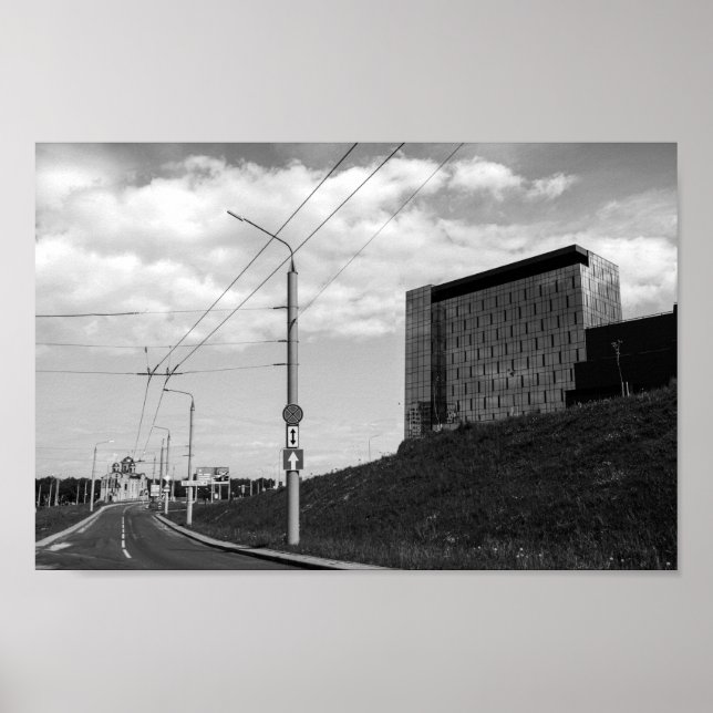 Affiche Biélorussie Grodno Cityscape City View Architectur (Devant)