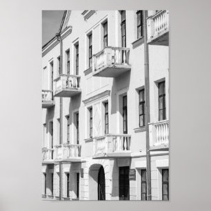 Affiche Biélorussie Grodno Paysage Urbain Architecture de 