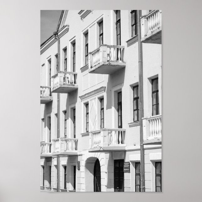 Affiche Biélorussie Grodno Paysage Urbain Architecture de  (Devant)