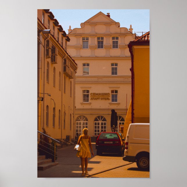 Affiche Biélorussie Grodno Paysage Urbain Architecture de  (Devant)