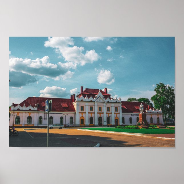 Affiche Biélorussie Porechye Parecca Architecture Station (Devant)