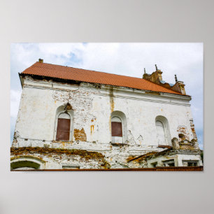 Affiche Biélorussie Slonim Grande Synagogue Architecture