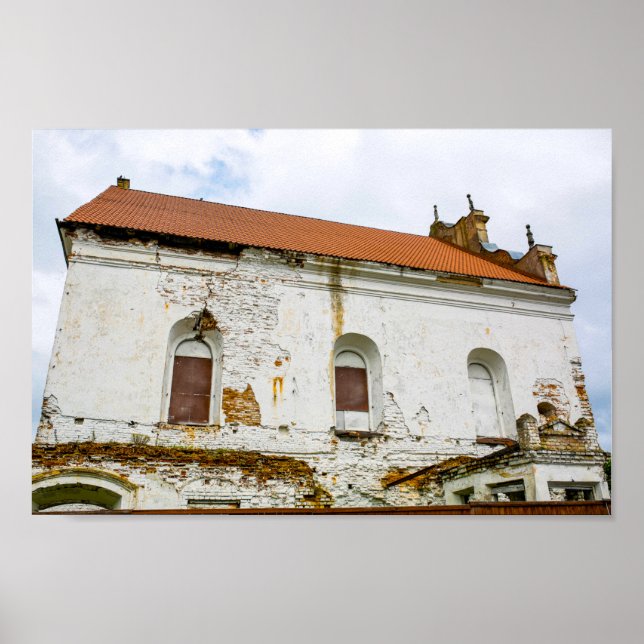 Affiche Biélorussie Slonim Grande Synagogue Architecture (Devant)