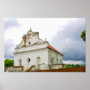 Affiche Biélorussie Slonim Grande Synagogue Architecture