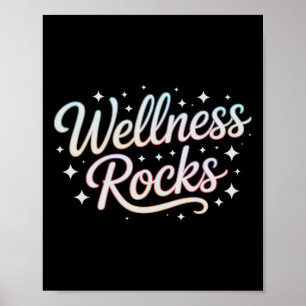 Affiche Bien-être motivé fait des rocks Ot groupe de yoga