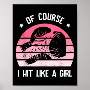 Affiche Bien sûr, je frappe comme une fille Kickboxing Kic