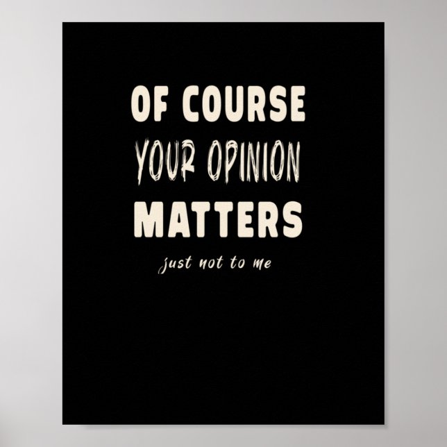 Affiche Bien sûr Votre Opinion S2 (Devant)