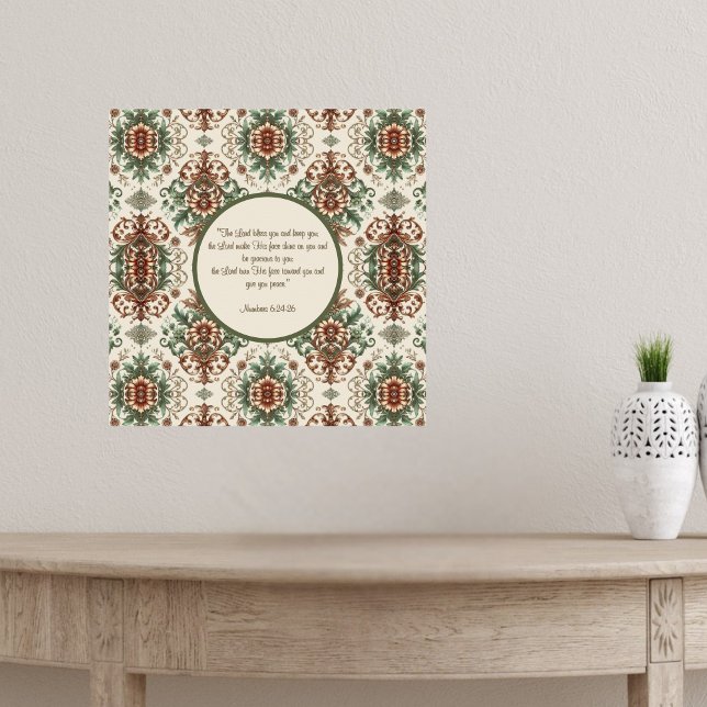 Affiche Bienheureuse traditionnelle rustique légère (Créateur téléchargé)