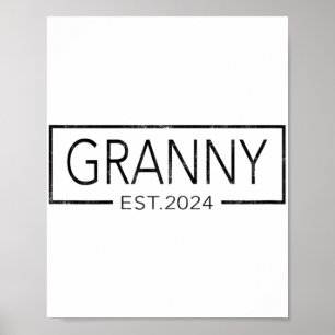 Affiche Bientôt Être Granny 2024 Fête Des Mères Granny Est