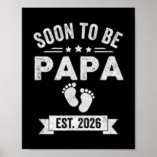 Affiche Bientôt Être Papa 2026 Fête des pères Première Foi