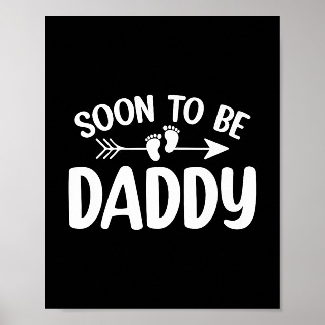 Affiche Bientôt Être Papa Drôle Grossesse Faire-part (Devant)