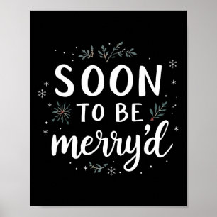 Affiche Bientôt mariés Couple de fiancés Noël Matchi