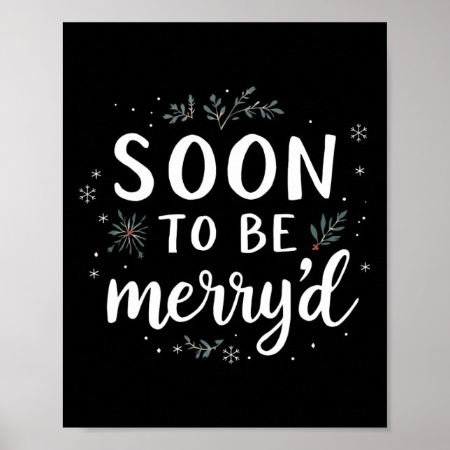Affiche Bientôt mariés pour Noël Fiancé couple appariés (Devant)