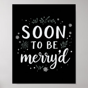 Affiche Bientôt Merryd Noël Engagé Couple Matchin