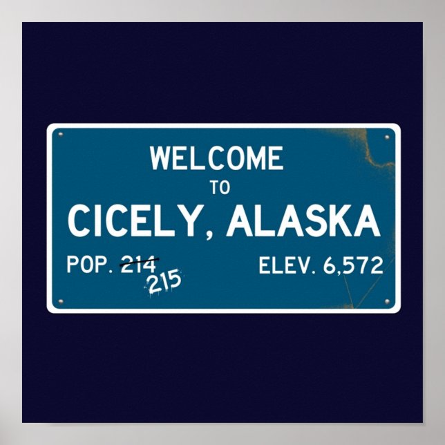 Affiche Bienvenue À Cicely Alaska Northern Exposure (Devant)