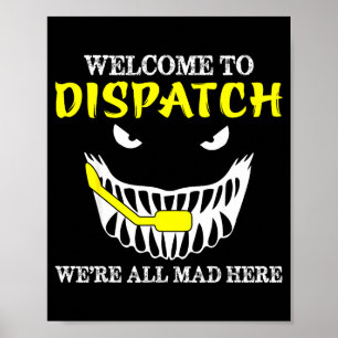 Affiche Bienvenue à Dispatch Funny 911 Dispatch Halloween