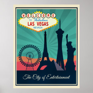 Affiche Bienvenue à Fabulous Las Vegas