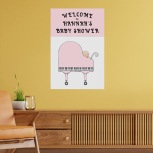 Affiche Bienvenue à la Baby Shower
