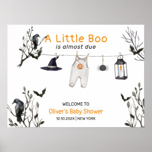 Affiche Bienvenue à la Baby Shower Adorable Petit Boo
