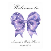 Bienvenue à la baby shower Arc-en-ciel à pois