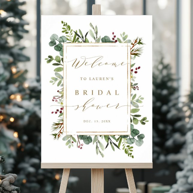 Affiche Bienvenue à la Baby Shower de Mariage de Verdure B (Créateur téléchargé)