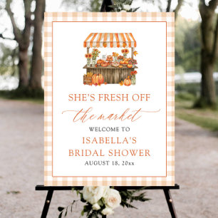 Affiche Bienvenue à la Baby Shower de Mariage Fraîche du M
