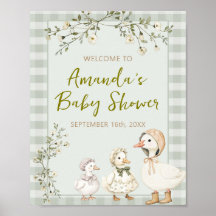 Bienvenue à la Baby Shower de Mère l'Oie et de l'O