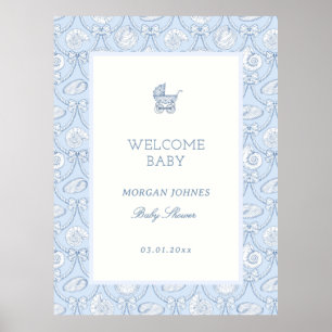 Affiche Bienvenue à la Baby Shower Prépaquéenne Côtière