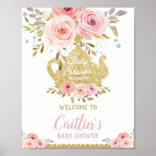 Affiche Bienvenue à la Baby Shower sur le thème de la fête