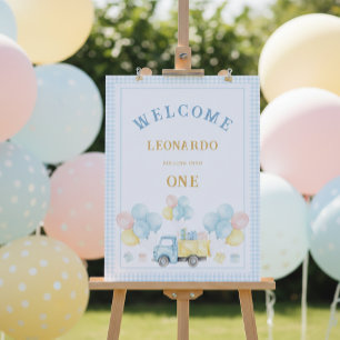 Affiche Bienvenue à la fête du premier anniversaire de Dum