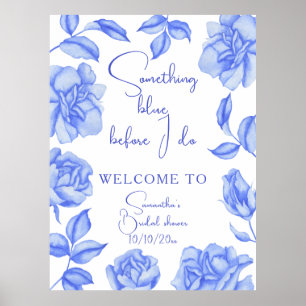 Affiche Bienvenue à la fête prénuptiale Floral Something B