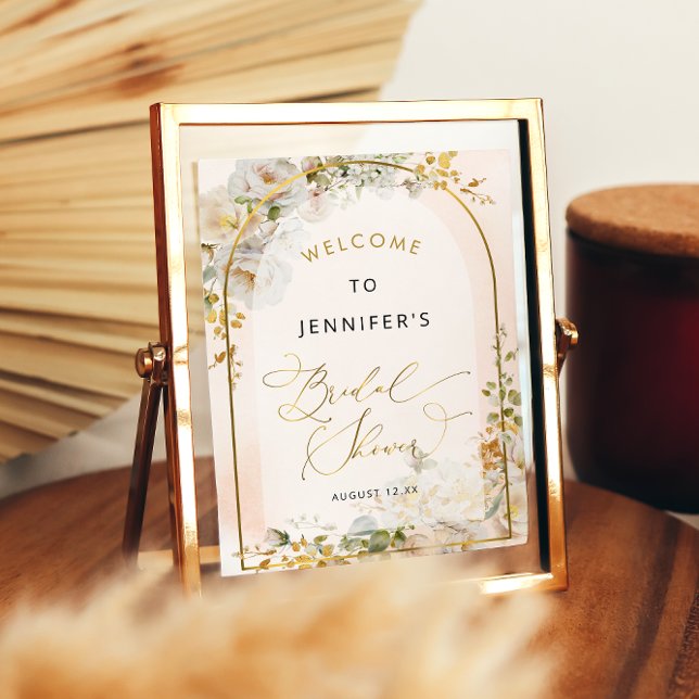 Affiche Bienvenue à la garden-party de mariage Prairie Flo (Créateur téléchargé)