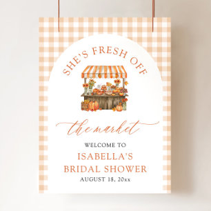 Affiche Bienvenue à la Mariée Fraîche sur le Marché pour u