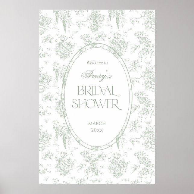 Affiche Bienvenue à la réception de mariage vintage toile  (Devant)