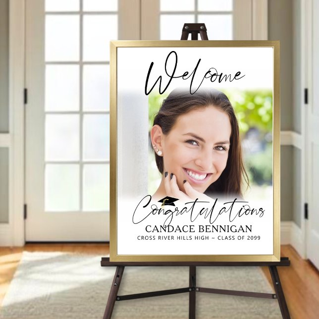 Affiche Bienvenue à la remise des diplômes 1 Script de pho (Créateur téléchargé)