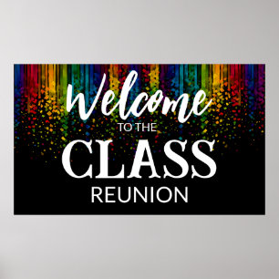 Affiche bienvenue à la réunion de classe