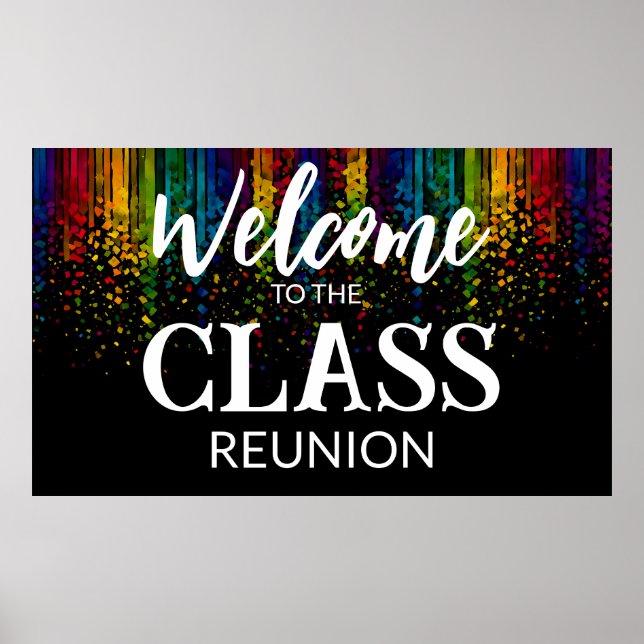 Affiche bienvenue à la réunion de classe (Devant)